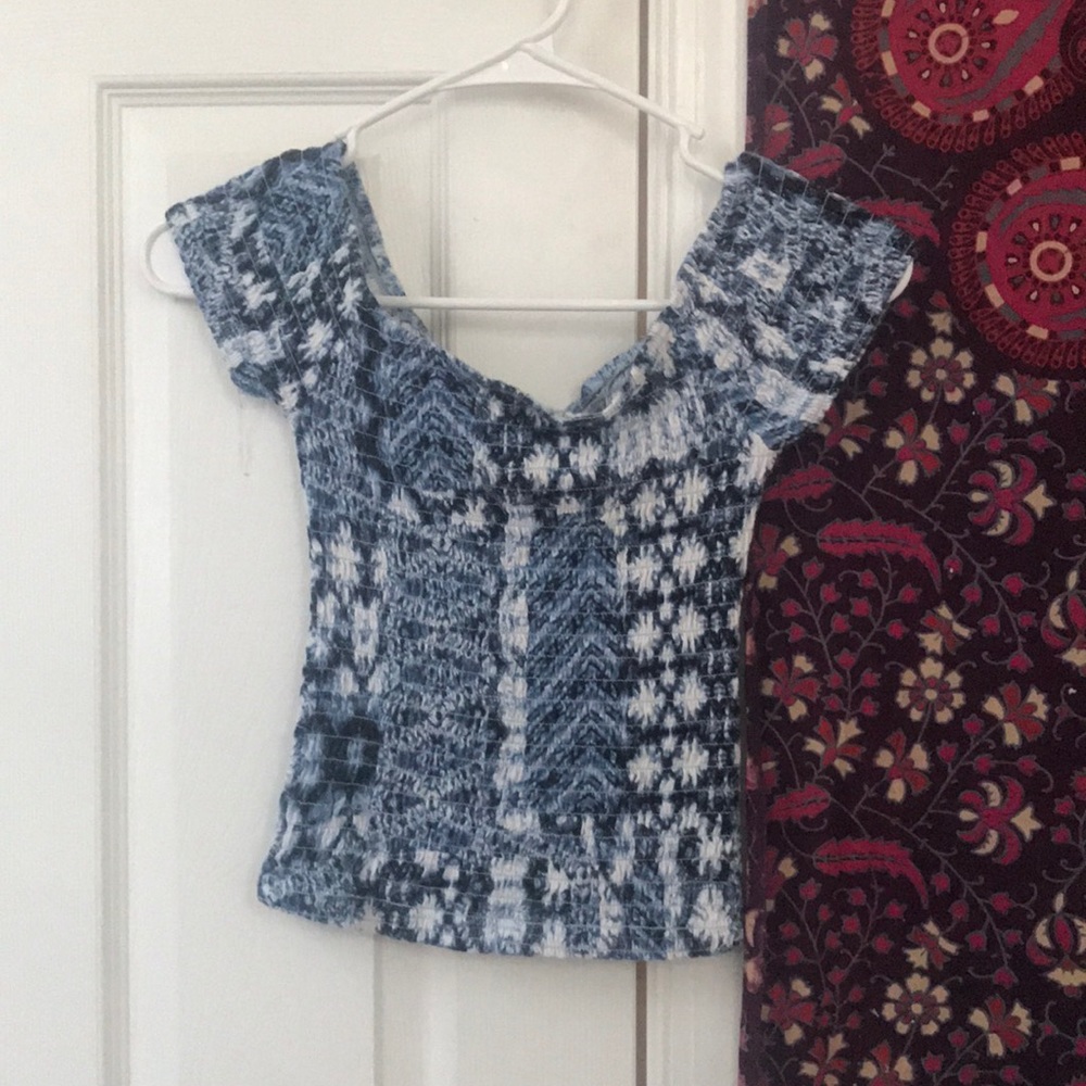 Blue Off The Shoulder